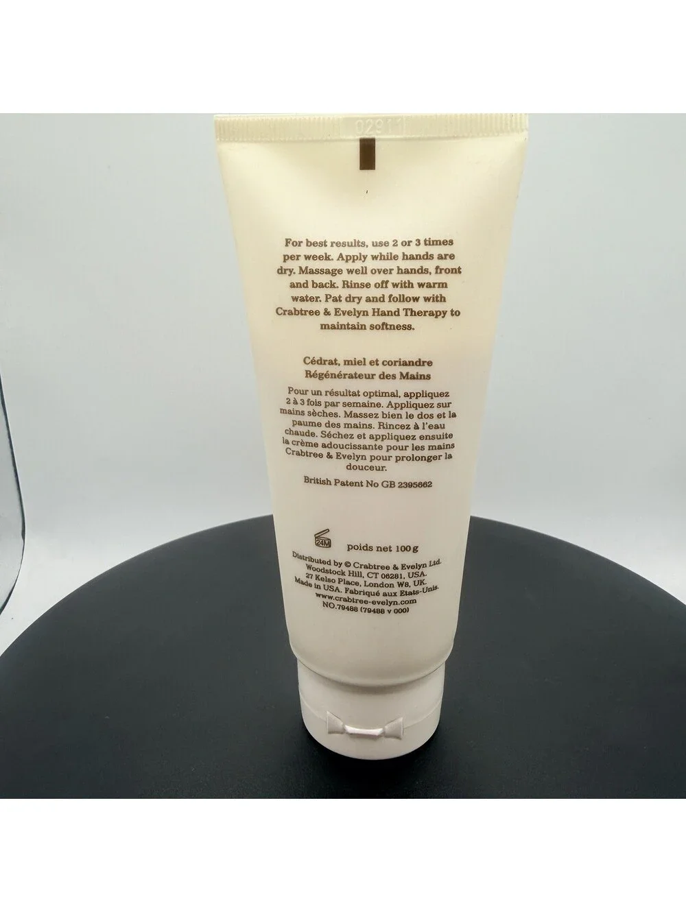 Crabtree & Evelyn HAND RECOVERY Citron Honey Coriander 3.5 oz HTF